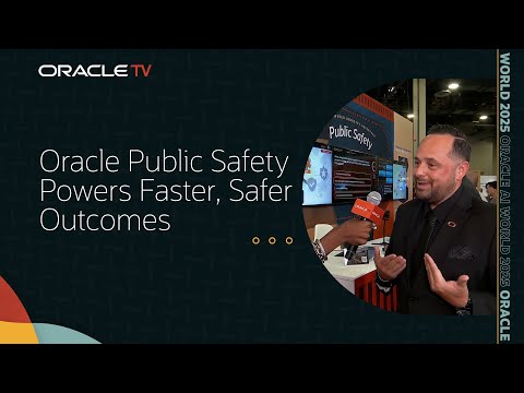 Oracle Public Safety Demo: AI-Driven Decisions for Rapid Response on Oracle TV at Oracle AI World