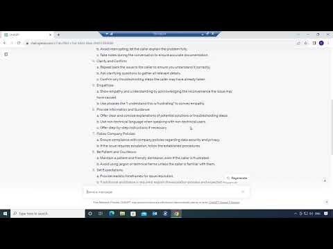 ChatGPT- How to Create IT helpdesk Phone Guide Script.