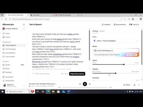 Some Important Settings to use before generating Voiceover | AI Filmmaking |