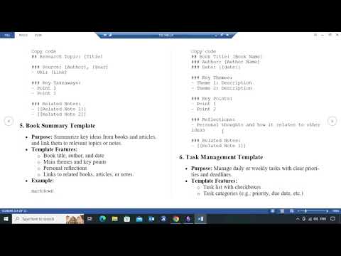 Templates Deep Dive in Obsidian.