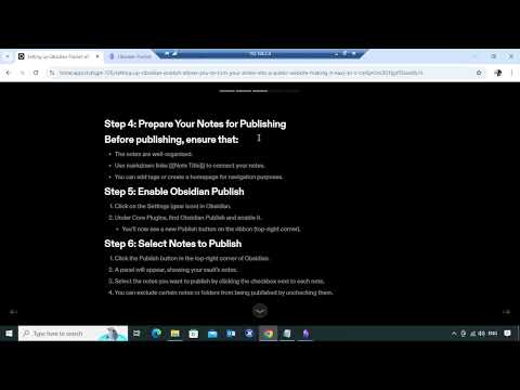 Obsidian Publish Master Class in Obsidian.