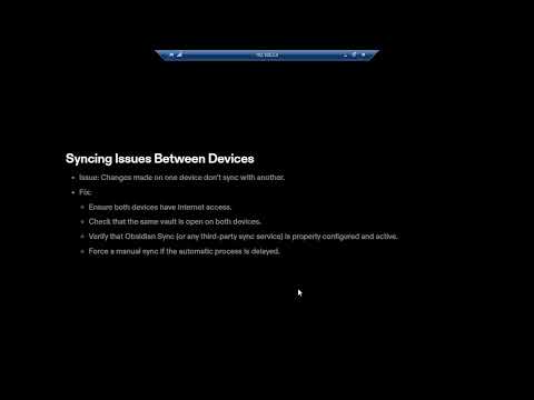 How to Troubleshoot Syncing Issues Between Devices in Obsidian