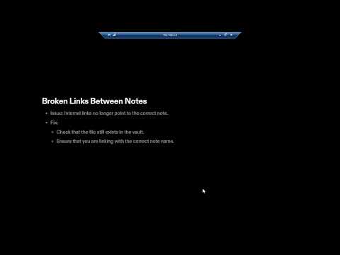 How to troubleshoot linking issues between Notes.