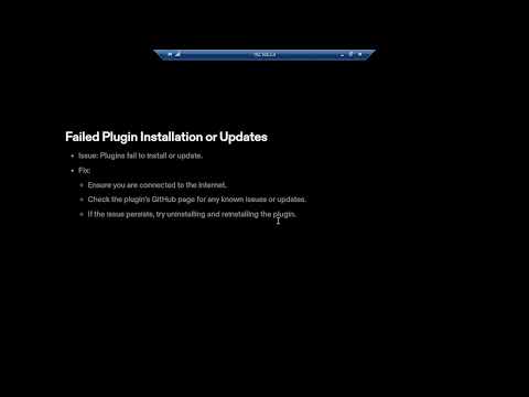 How to troubleshoot Failed Plugins or Updates in Obsidian