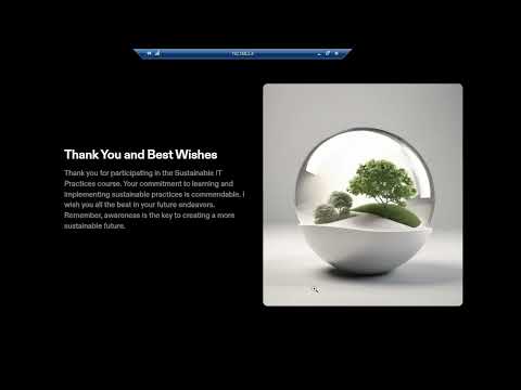 Thank you for finishing the Course | Green IT | Sustainable IT practices |