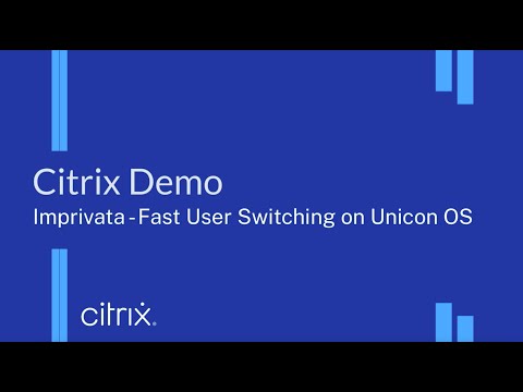 Imprivata Fast User Switching in Unicon OS