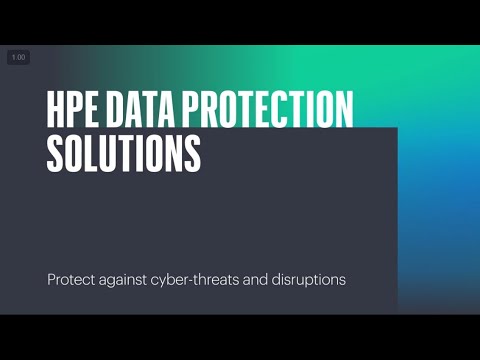 HPE Data Protection Solutions – Protect against cyber-threats and disruptions