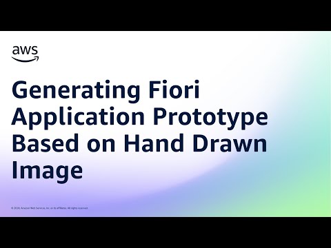 Generating Fiori Application Prototype Based on Hand Drawn Image | Amazon Web Services