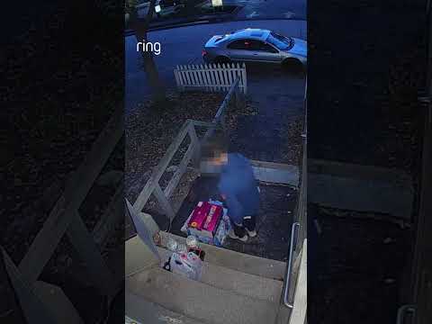 This neighbor stopped her grocery delivery from being taken with Two-Way Talk 🚨