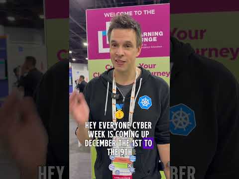 Cloud native genius James Spurin says, CYBER WEEK STARTS TOMORROW! Save up to 65%