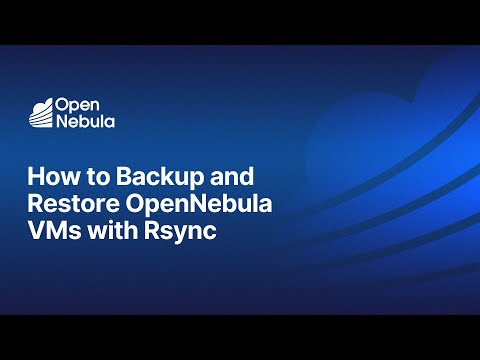 How to Backup and Restore OpenNebula VMs with Rsync 📱