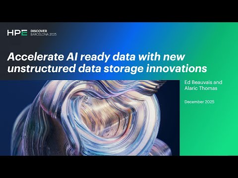 Accelerate AI-Ready Data with HPE Alletra Storage MP X10000