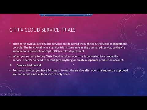 How to request Trial for a Citrix Cloud Service | Fundamentals of Citrix Cloud |