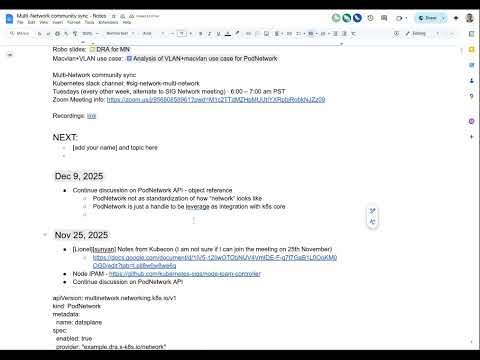 Multi-network Meeting for 2025-12-09