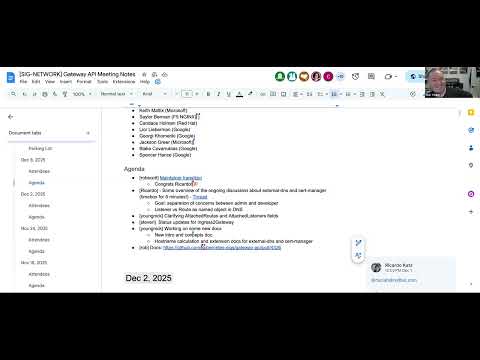 Gateway API meeting for 2025-12-08