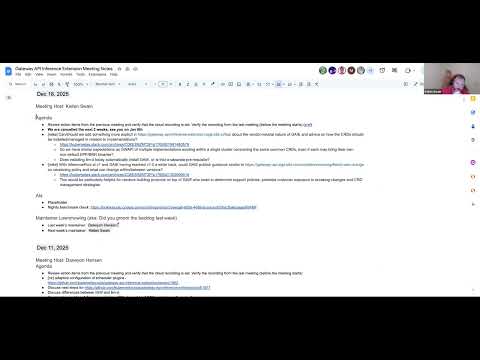 WG-Serving: Inference Extension Weekly Sync for 2025-12-18