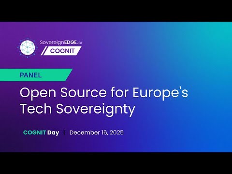 PANEL: Open Source for Europe’s Tech Sovereignty