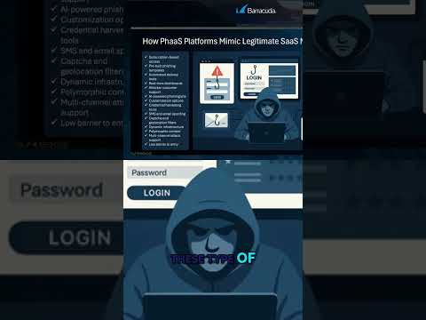 Phishing as a Service :The Sophisticated Cybercrime Threat Unveiled #shorts  #BarracudaONEplatform