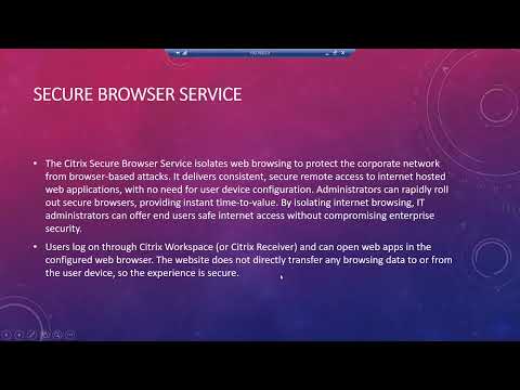 What is Citrix Browser Service | Fundamentals of Citrix Cloud  |