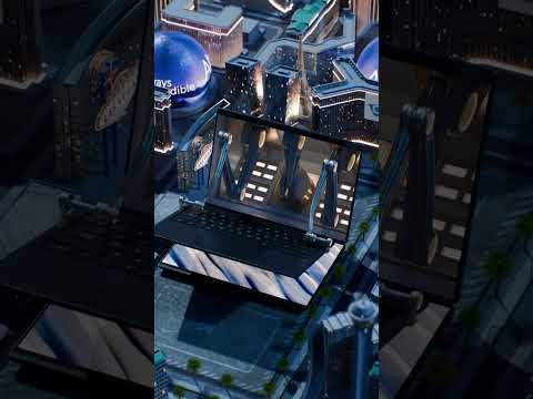 Is it a laptop… or the future taking over Las Vegas? ✨🤖