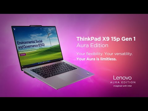 Lenovo ThinkPad X9 15p Aura Edition for Hybrid Work | Smart AI Productivity and Speakers