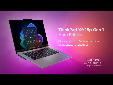 Lenovo ThinkPad X9 15p Aura Edition for IT Leaders | Powerful, Secure, Manageable AI PC