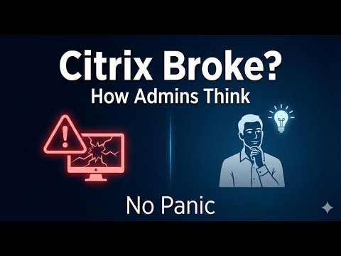 What Happens When Citrix Breaks? | How Admins Think (High-Level Troubleshooting)