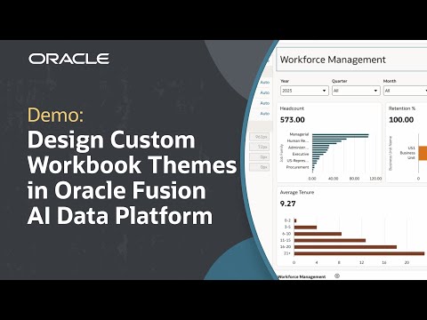 How to Customize Workbook Themes in Oracle Fusion AI Data Platform