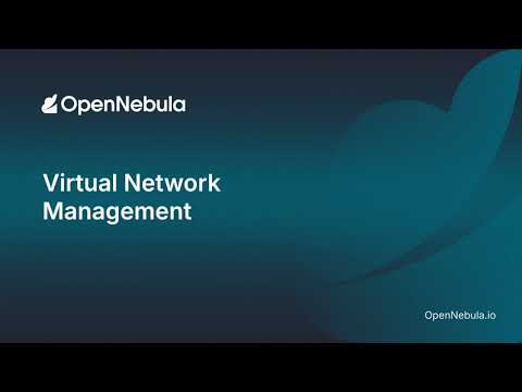 Virtual Network Management in OpenNebula