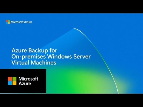 How to back up on-premises Windows VMs to Azure