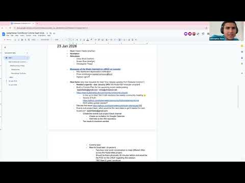 [SIG ContribEx] Weekly Contributor Comms Meeting for 2026-01-23T15:53:02Z.mp4