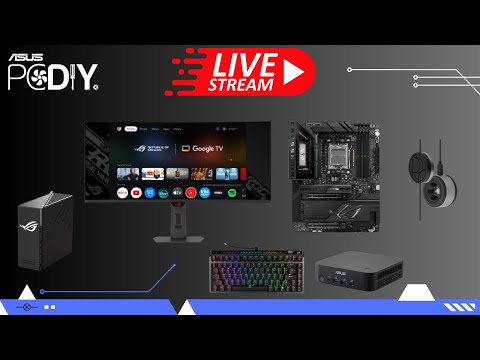 ASUS PCDIY Live Stream #123 – Cali Control, ROG STRIX BE-1200, ROG OLED XG34WCDMTG & More