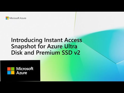 Instant Access Snapshots for Azure Ultra Disk & Premium SSD v2 | Technical Demo