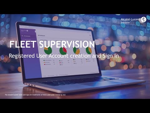Fleet Supervision – Account creation and log in