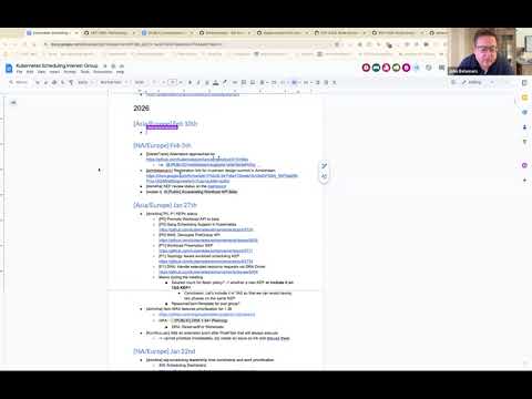 SIG Scheduling Meeting for 2026-02-05