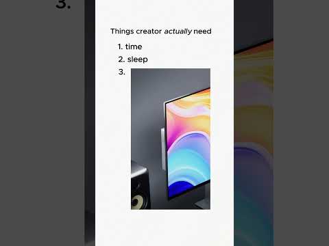 Creators don’t ask for much… just the right things 😌🖥️🎨👀​