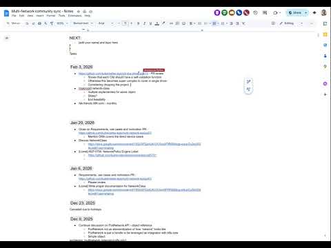 Multi-Network Meeting for 2026-02-03