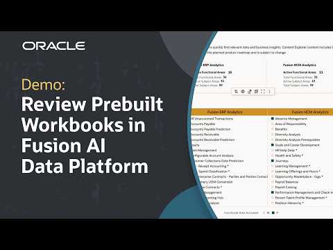 How to Review Prebuilt Workbook Content in Oracle Fusion AI Data Platform