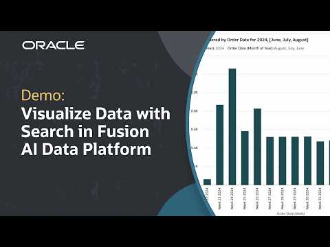 How to Use the Search Bar to Create Visualizations in Oracle Fusion AI Data Platform
