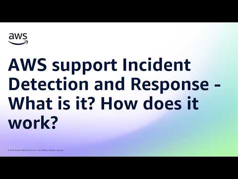 AWS support Incident Detection and Response – What is it? How does it work? | Amazon Web Services