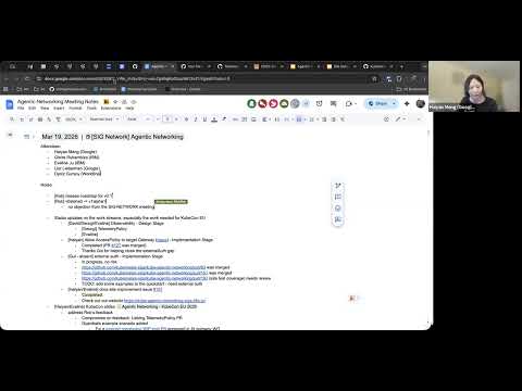 SIG Network Meeting for 2026-03-19