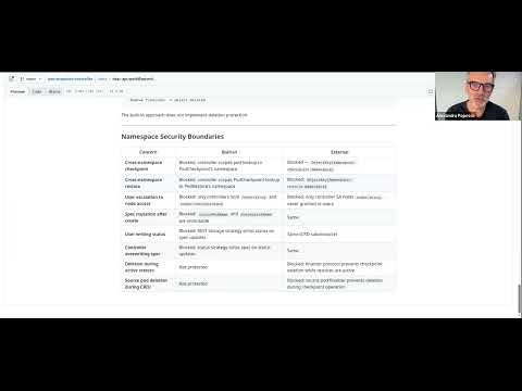 WG Checkpoint Restore Meeting for 2026-03-19