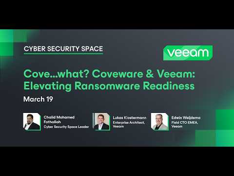 Cove…what? Coverware & Veeam: Elevating Ransomware Readiness