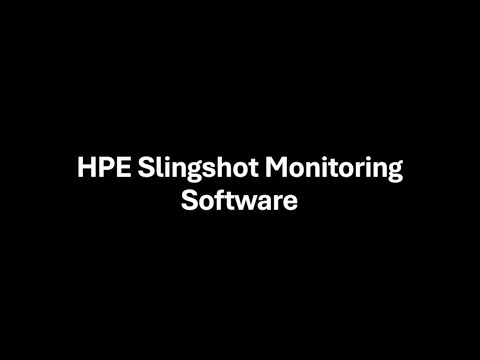 HPE Slingshot Monitoring Software – Alerting Capabilities