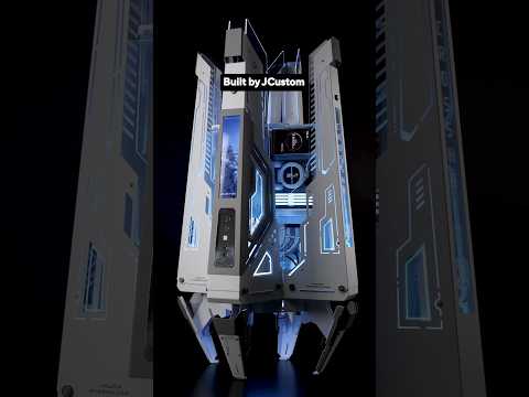 Futuristic ROG Crosshair Glacial build 🚀 #asus #rog #pcbuild