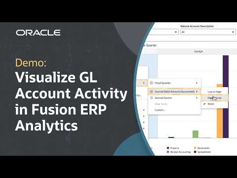 How to Explore GL Account Activity with CAA in Fusion ERP Analytics