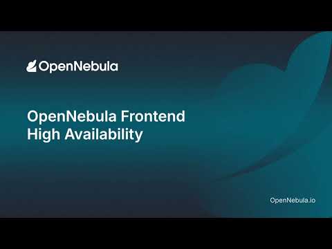 OpenNebula Frontend High Availability