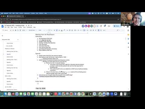 WG AI Gateway Meeting for 2026-02-26