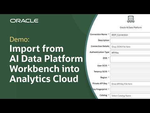 How to Create an AIDP Connection Using OAC Native Connector