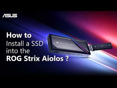 How to install SSD into ROG Strix Aiolos SSD Enclosure?  | ASUS SUPPORT